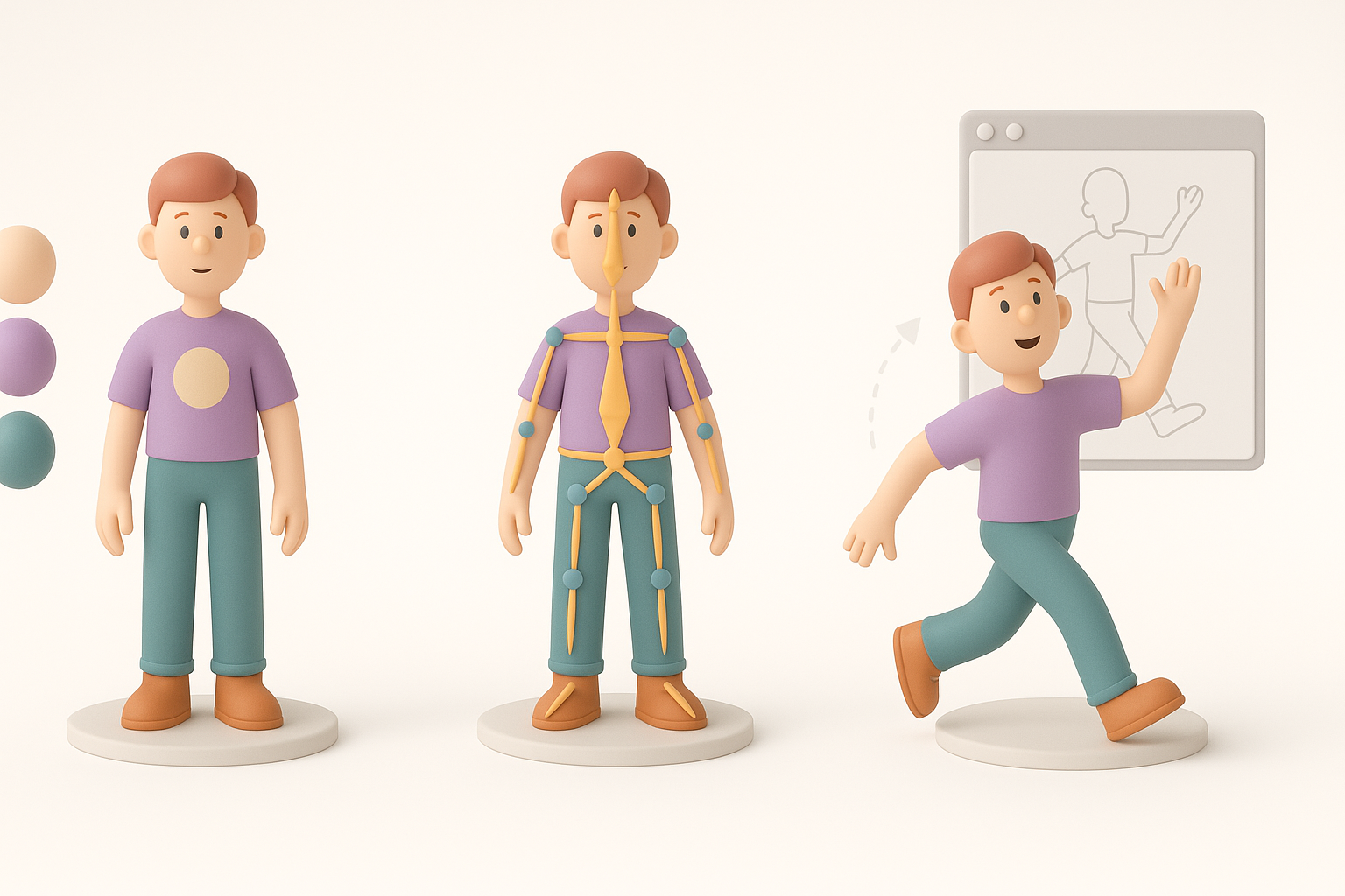 Texturing, Rigging, and Animating the Model illustration