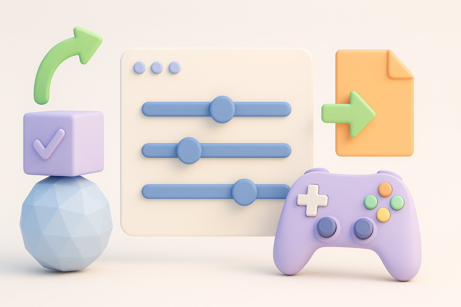 Optimizing and Exporting for Games or XR illustration