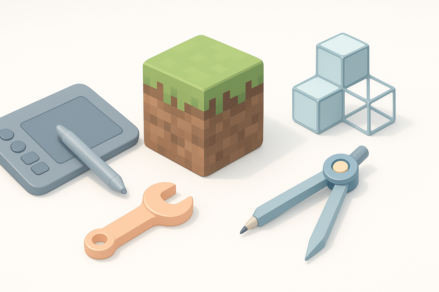 Essential Tools for Minecraft 3D Modelling illustration