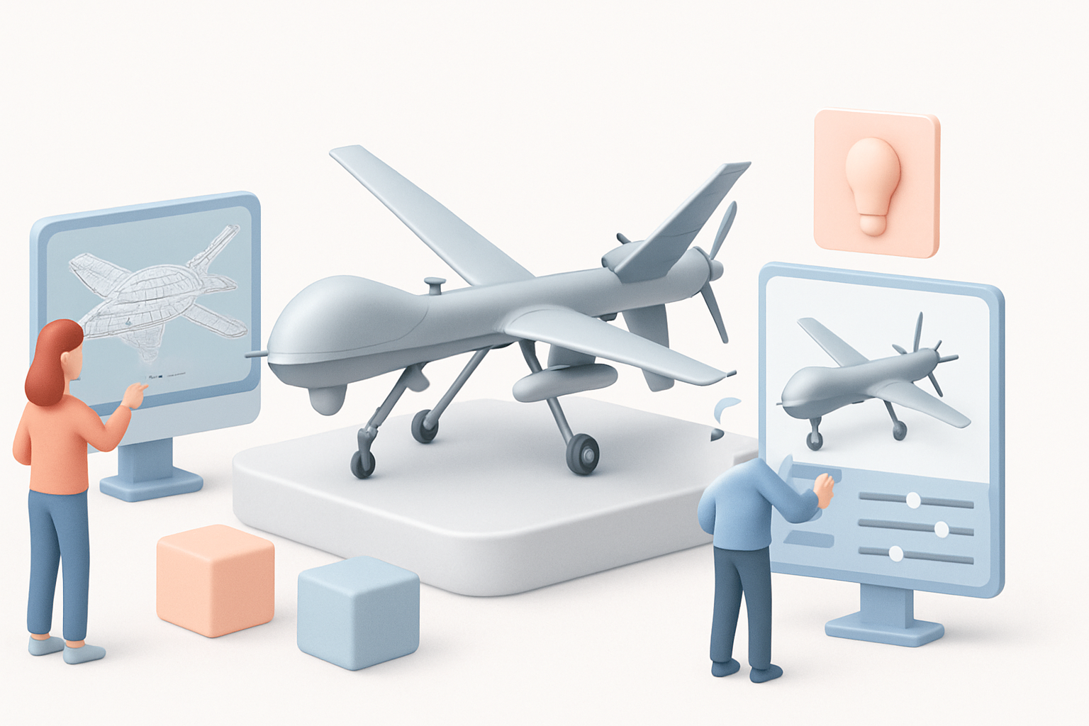 AI驱动与传统3D工作流程对比示意图