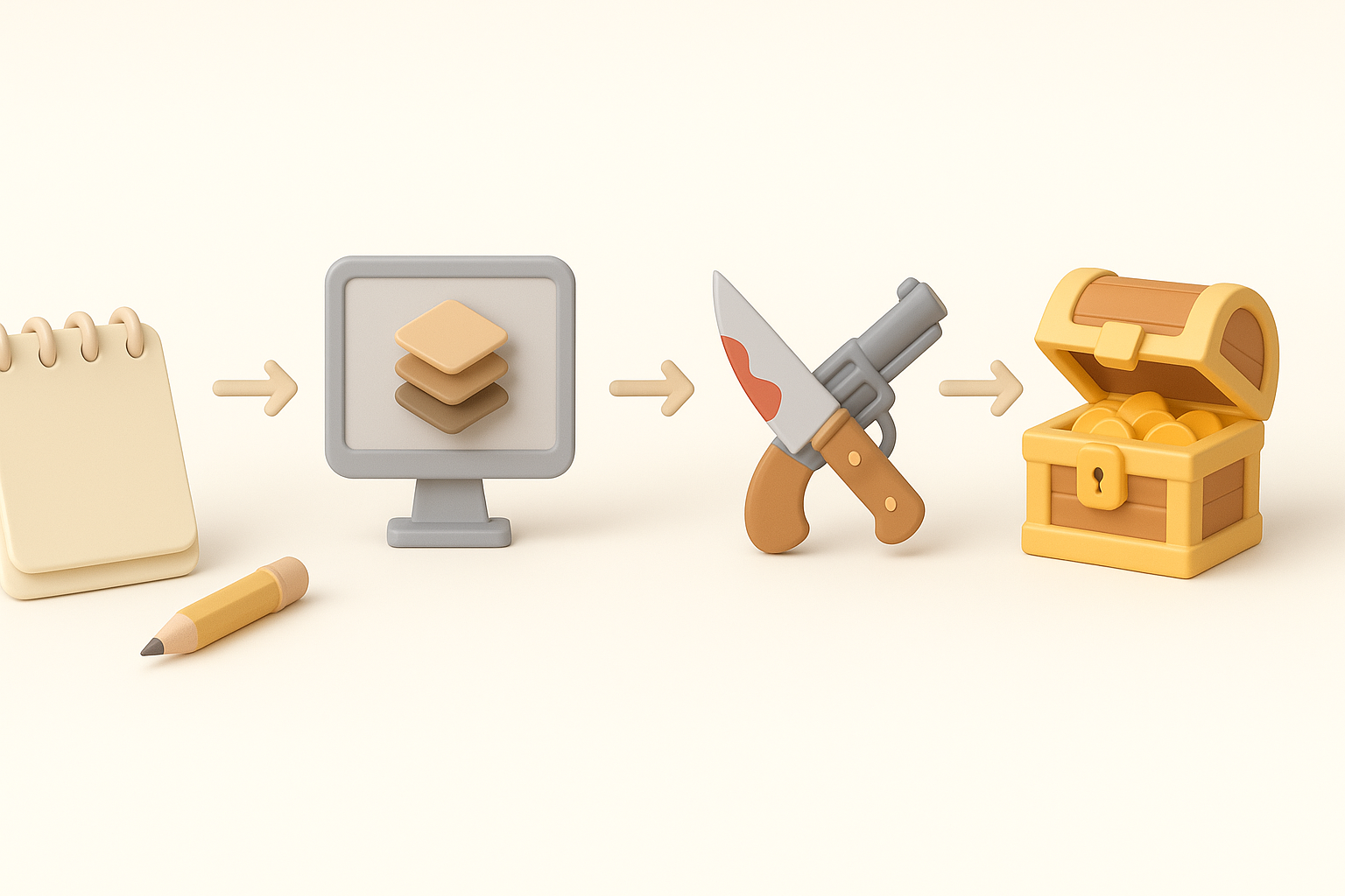 My Step-by-Step Workflow for Murder Mystery 2 3D Models illustration