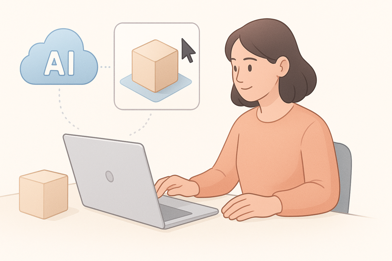 Using AI-Powered Tools in My 3D Workflow illustration