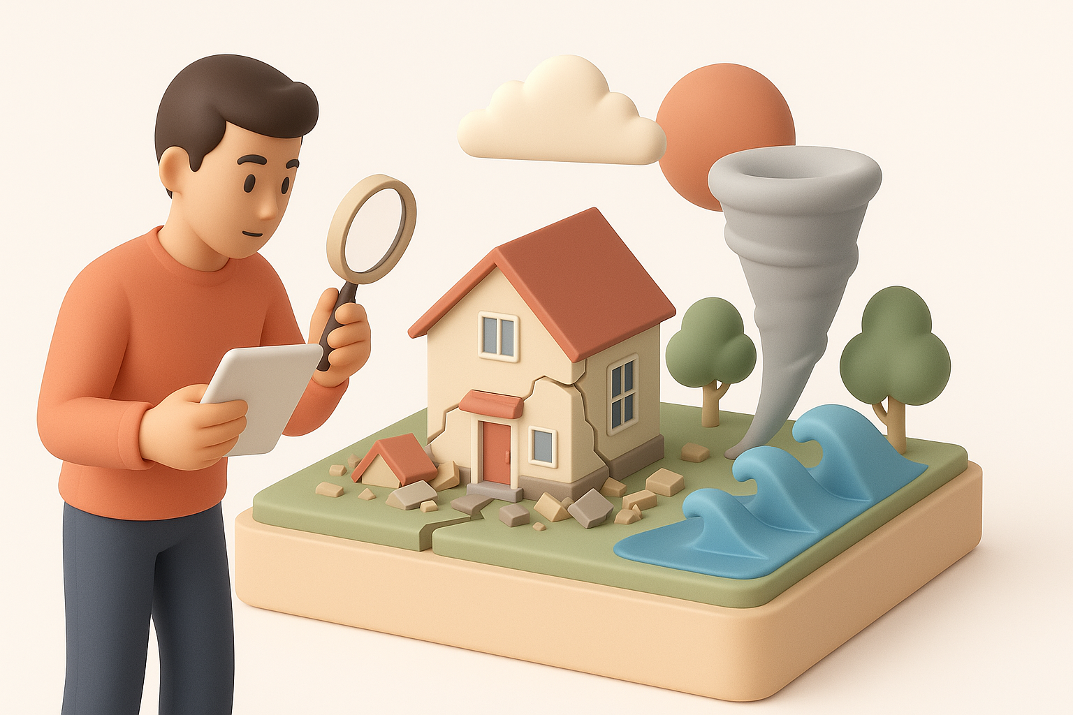 Understanding the Role of 3D Models in Disaster Survival illustration