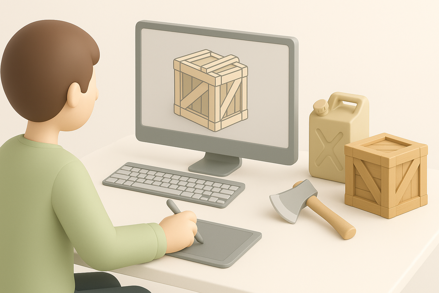 My Workflow: Designing Survival-Focused 3D Assets illustration