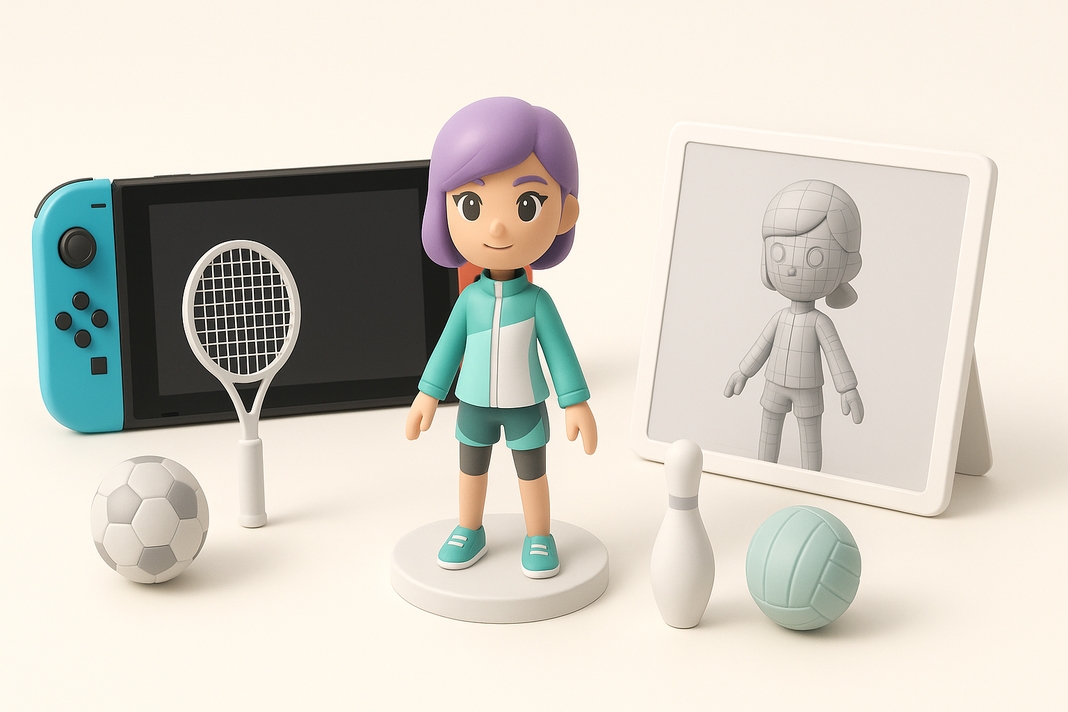 Overview: Creating Nintendo Switch Sports 3D Models illustration