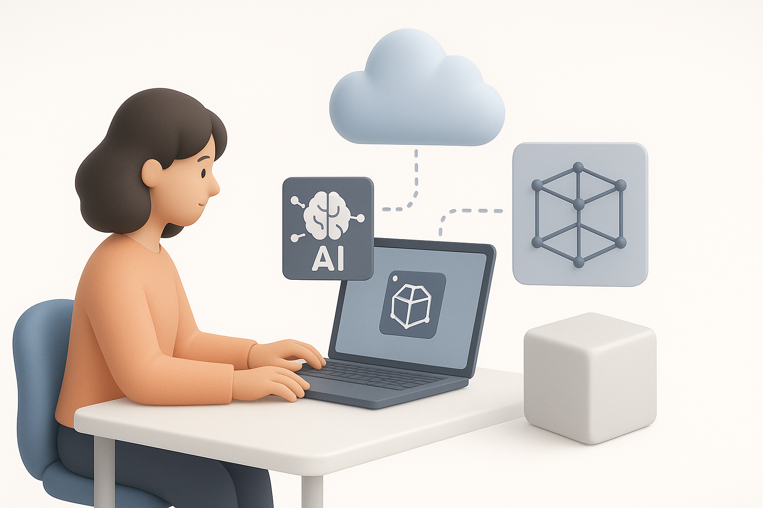 利用 AI 工具高效生成 3D 模型插图