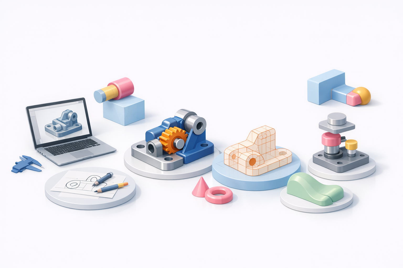 Core Modeling Techniques in Onshape illustration
