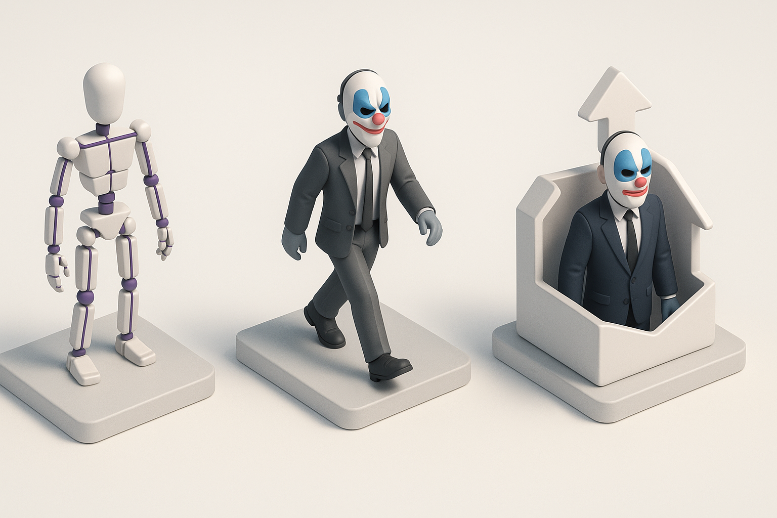 Payday 3 模型绑定、动画与导出示意图