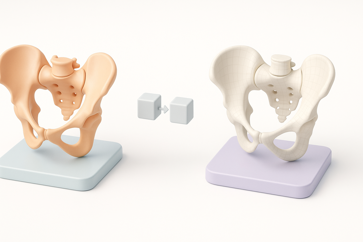 Ilustración sobre comparación de flujos de trabajo 3D con IA y tradicionales
