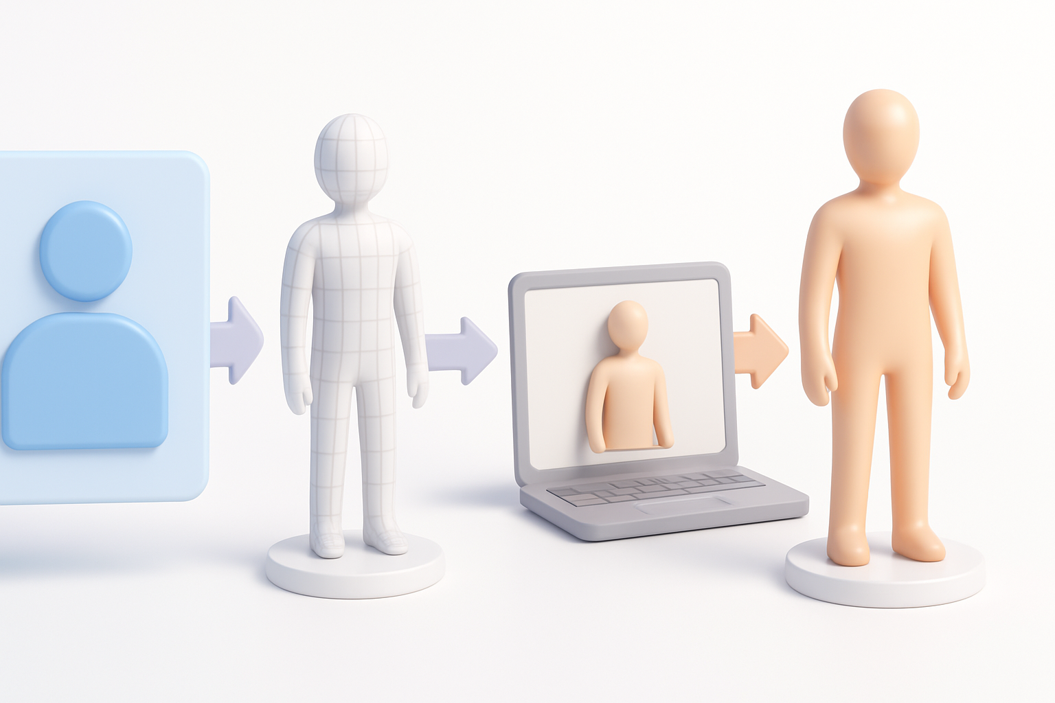 Overview of Person 3D Model Creation illustration