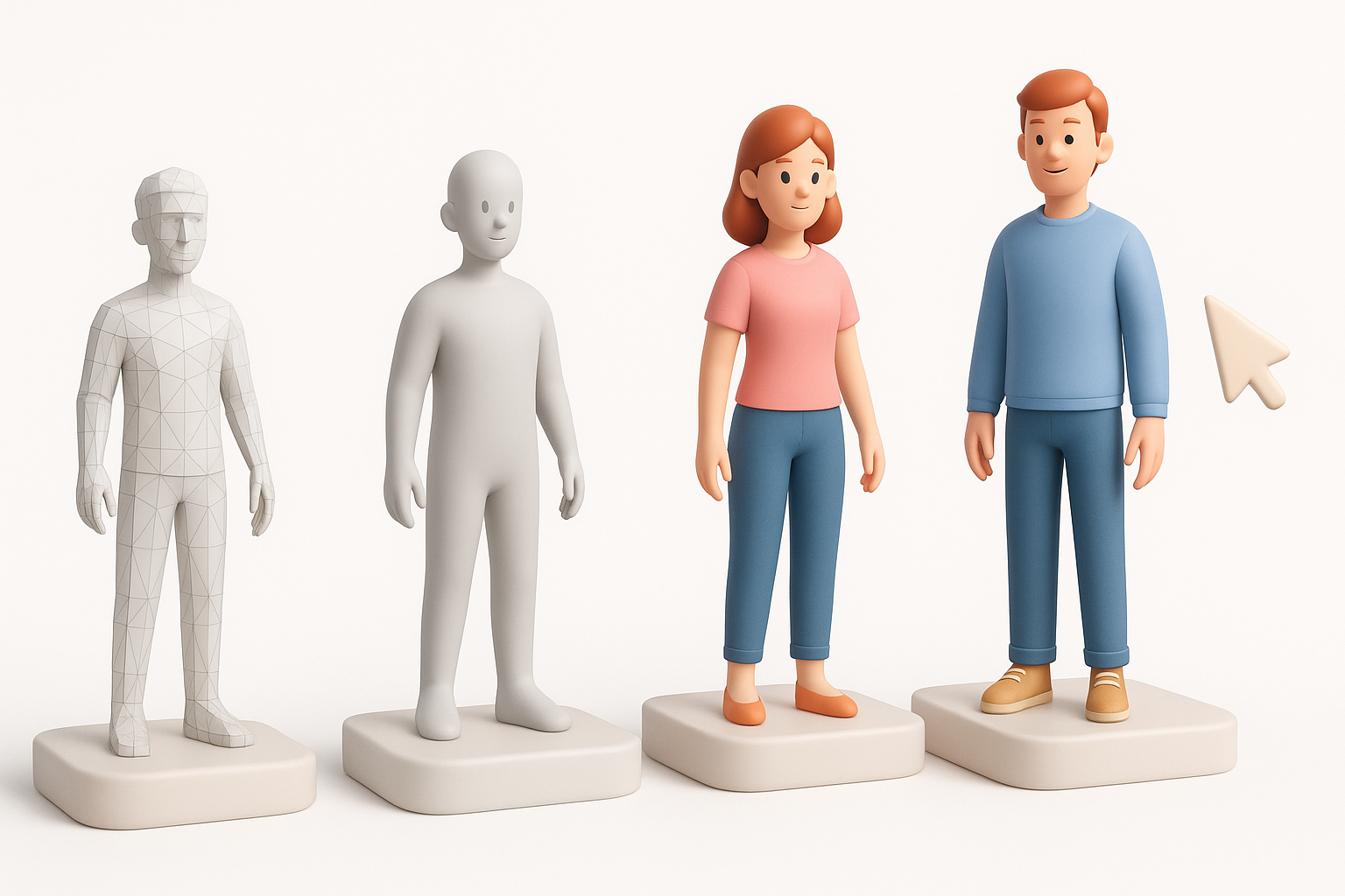 My Step-by-Step Workflow for Person 3D Models illustration