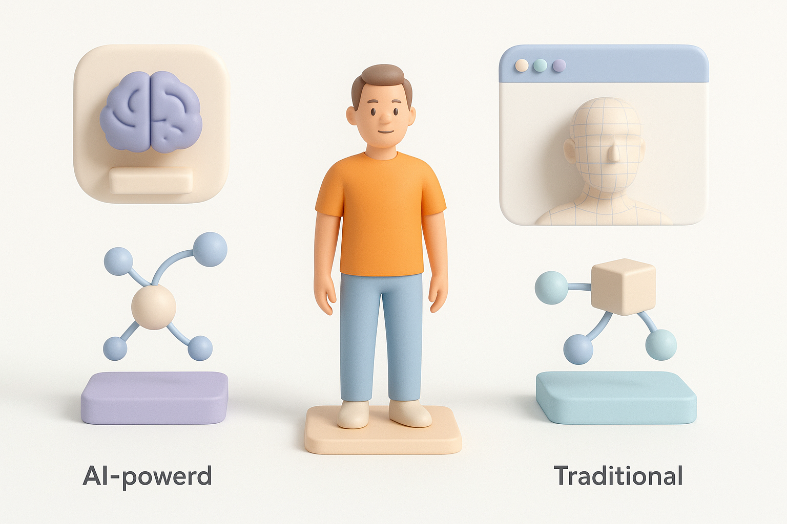 Comparing AI-Powered and Traditional Workflows illustration