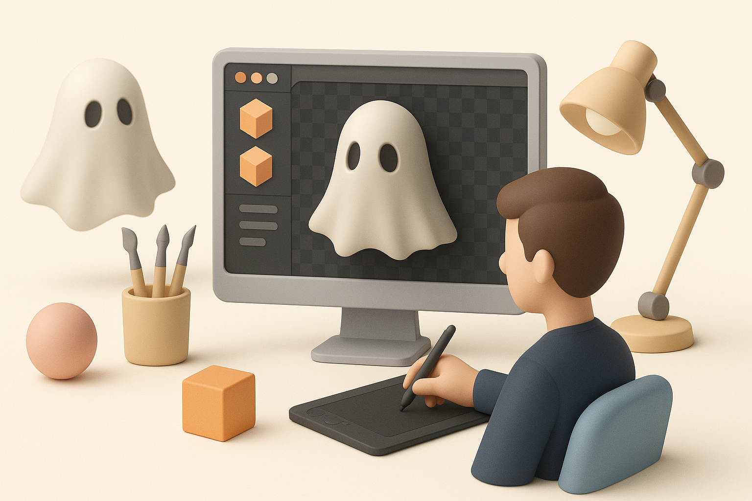 My Workflow for Creating Phasmophobia-Inspired 3D Models illustration