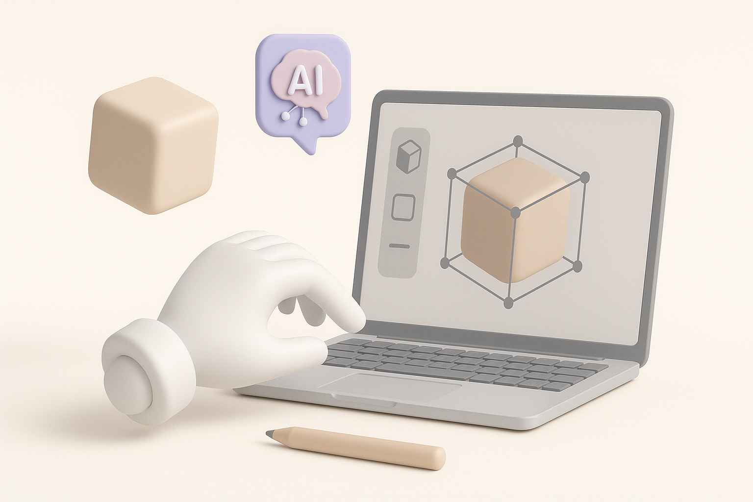 Using AI-Powered Tools for Efficient 3D Creation illustration