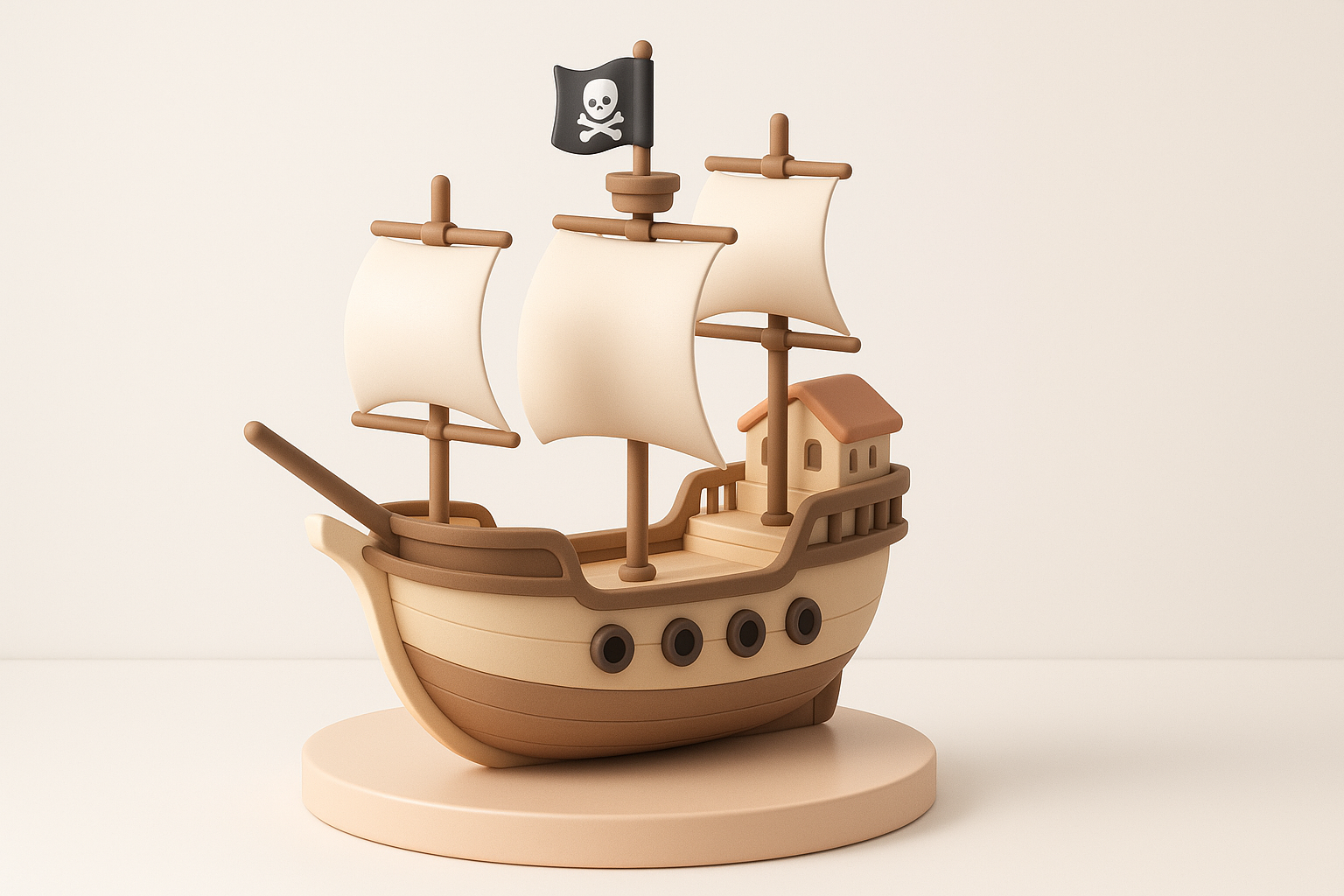 Final Checks and Presentation: Showcasing Your Pirate Ship illustration