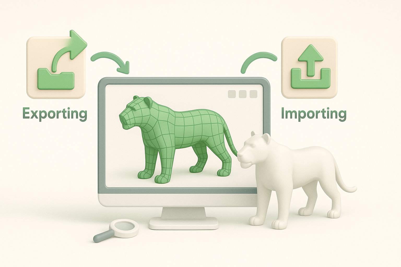 在 Planet Zoo 中导出、导入和测试模型插图