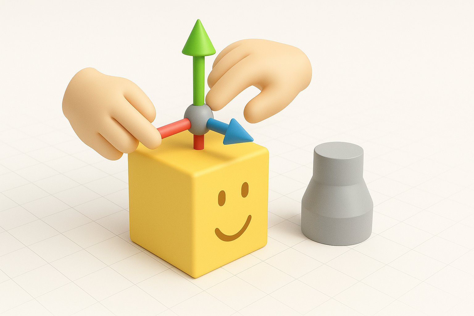 理解 Roblox 3D 建模中的压力概念示意图