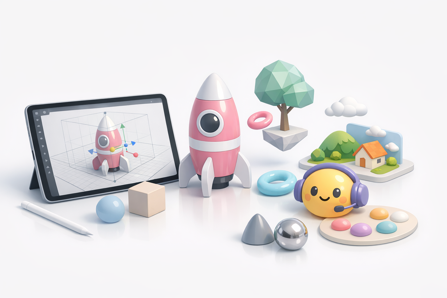 Getting Started with 3D in Procreate illustration