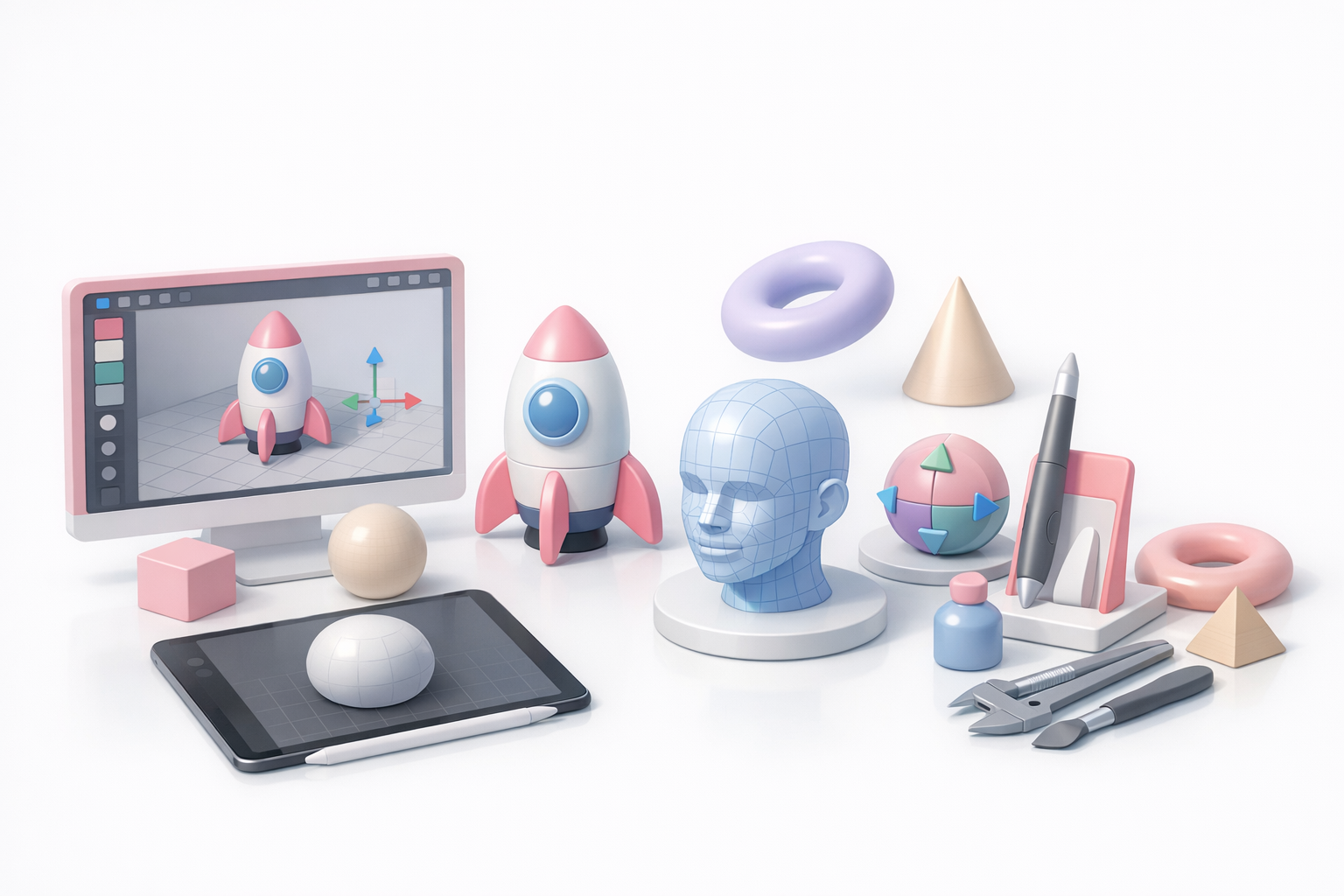 Creating 3D Models for Procreate: Tools and Tips illustration