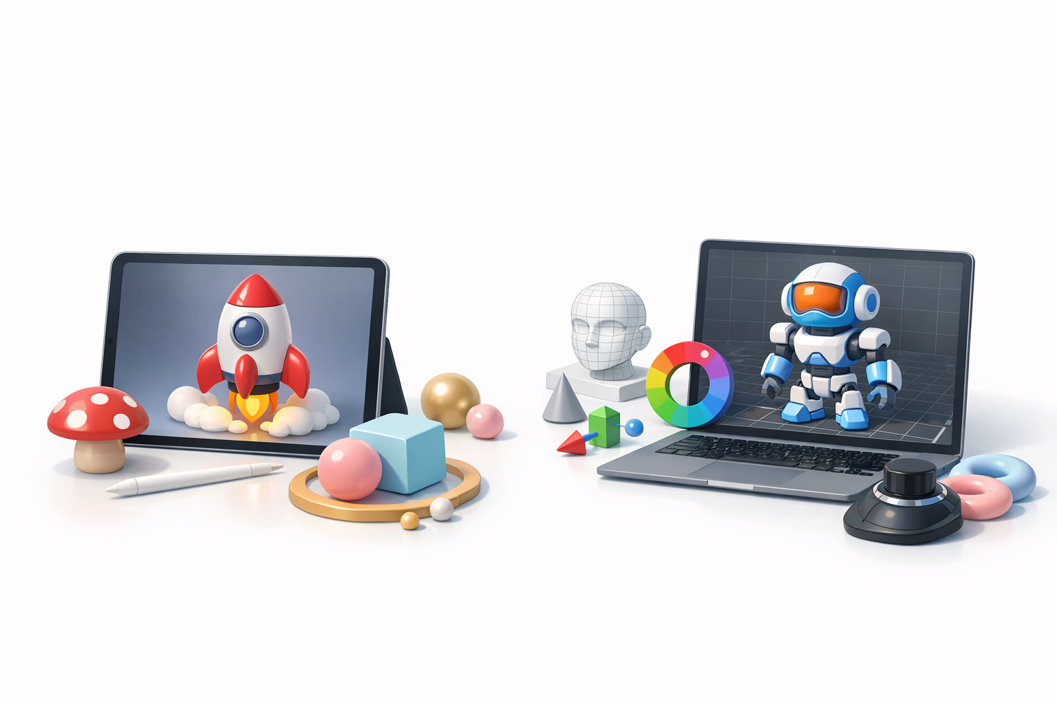 Comparing Procreate’s 3D Capabilities with Other Tools illustration