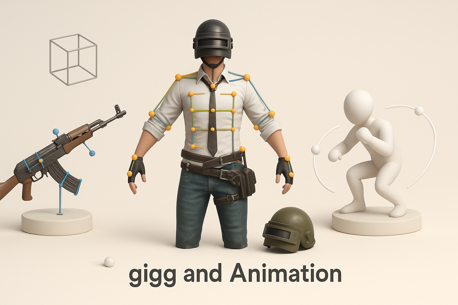PUBG 角色与资产的绑定与动画插图