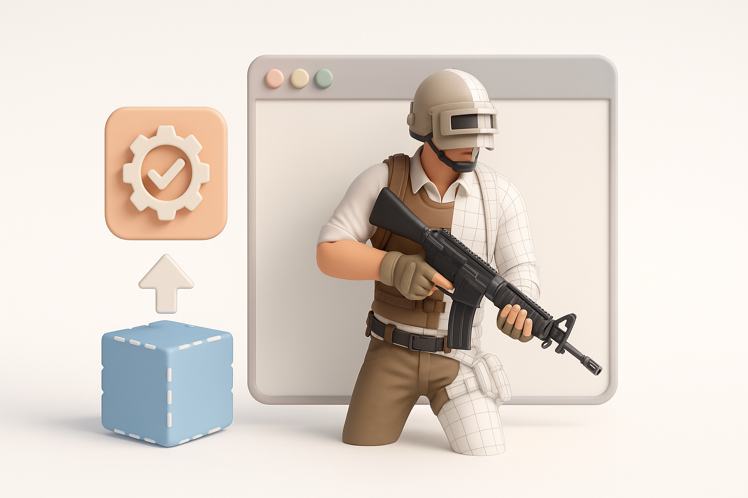 PUBG 3D 模型的优化与导出插图