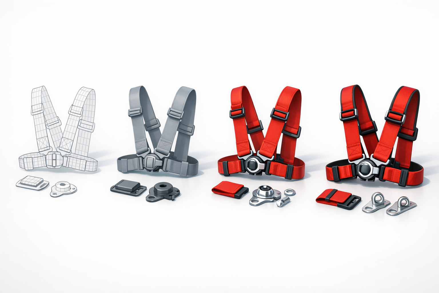 Step-by-Step Workflow: Modeling a Racing Harness illustration