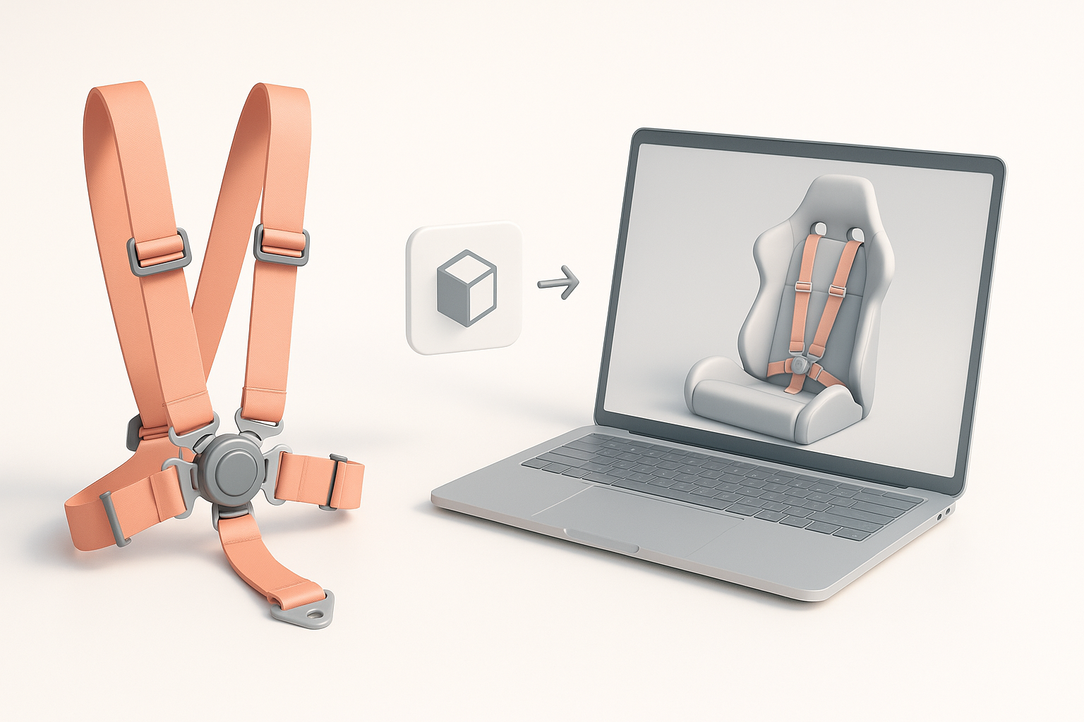 Exporting and Integrating the Racing Harness Model illustration