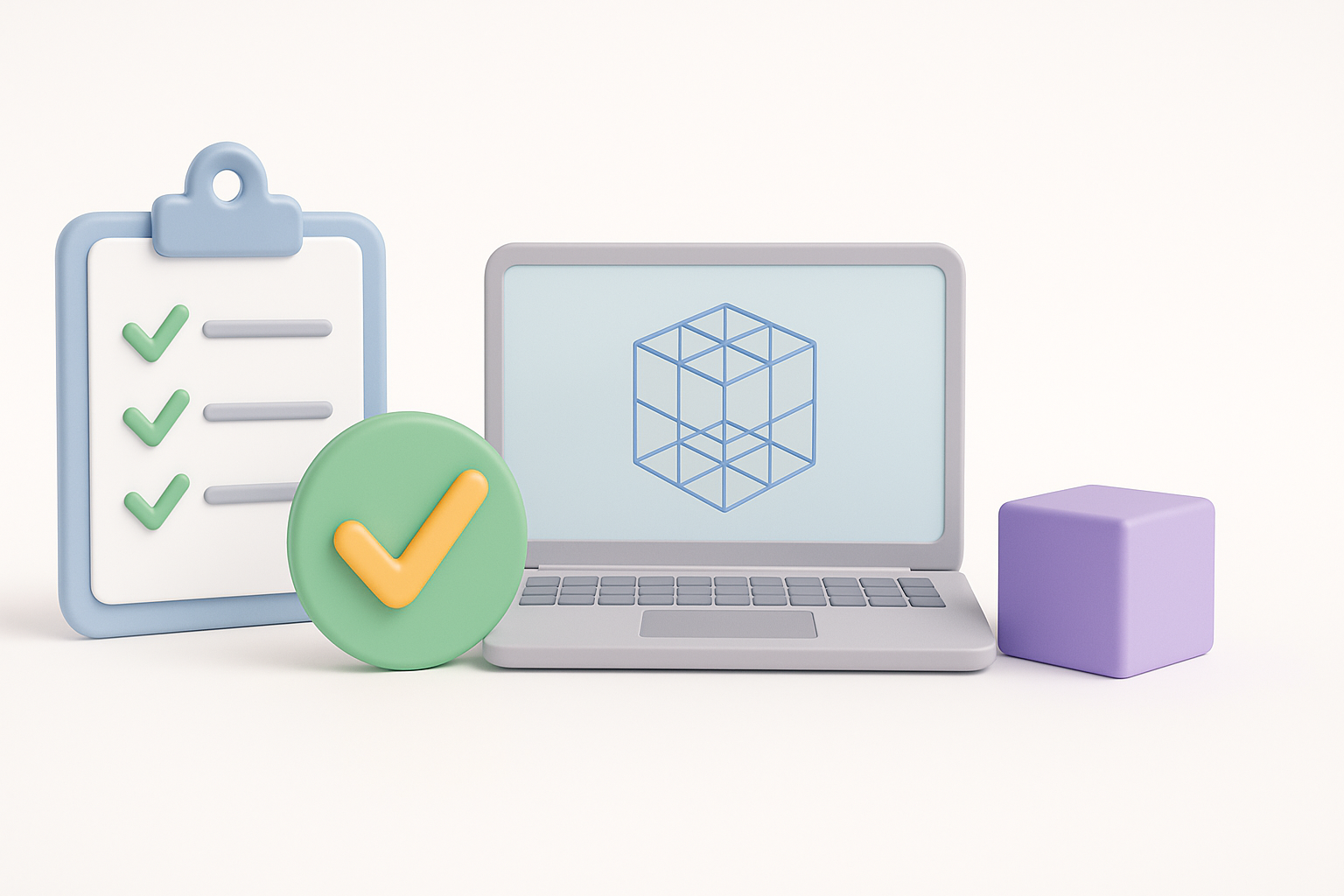 生产级 3D 模型最佳实践示意图
