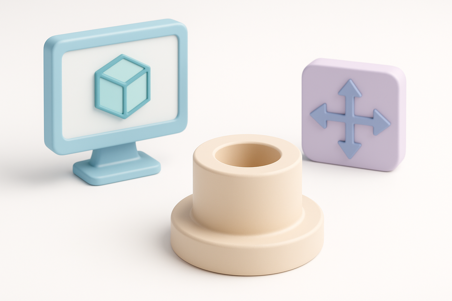 准备对 RC10 轮毂衬套进行 3D 建模示意图