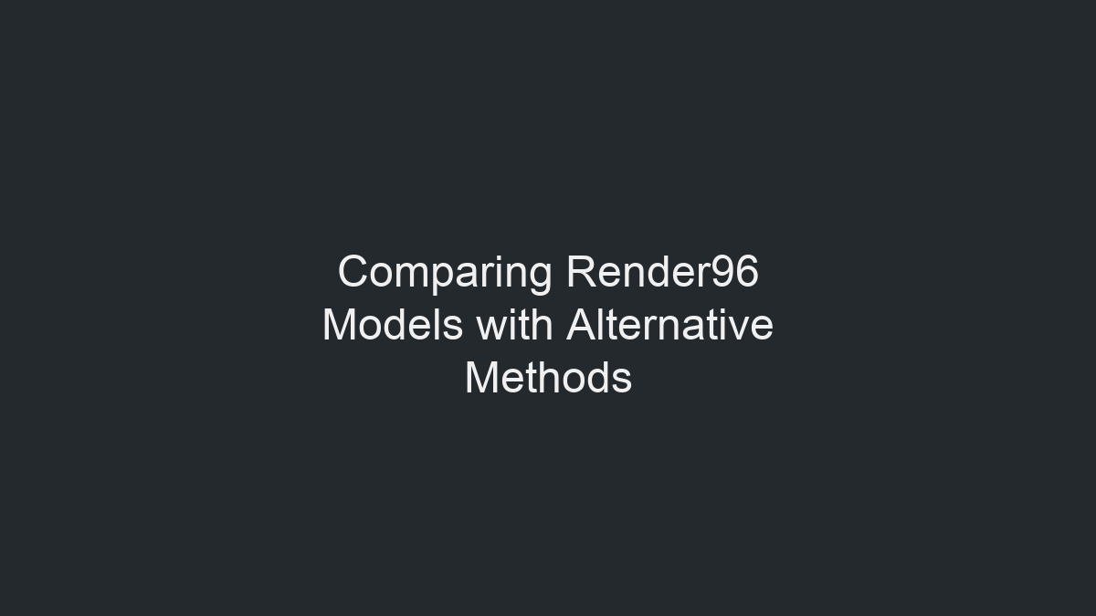 Render96模型与其他方法对比示意图