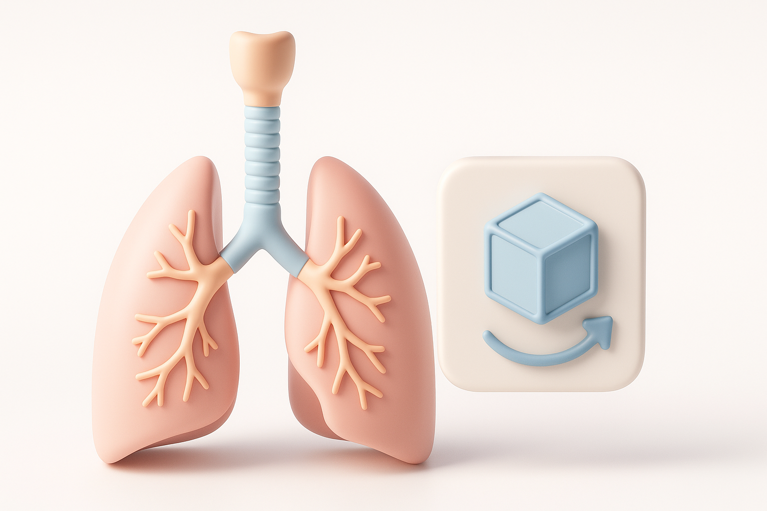 Overview of 3D Respiratory System Modeling illustration