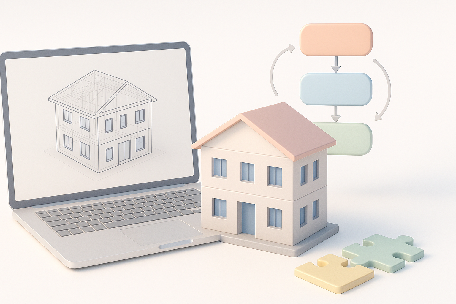 Ilustración de los fundamentos del modelado 3D en Revit