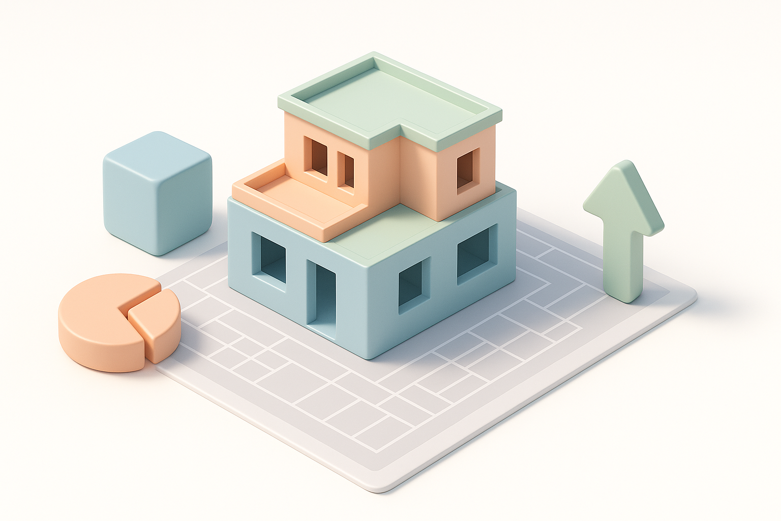 Ilustración de las mejores prácticas para optimizar modelos 3D en Revit