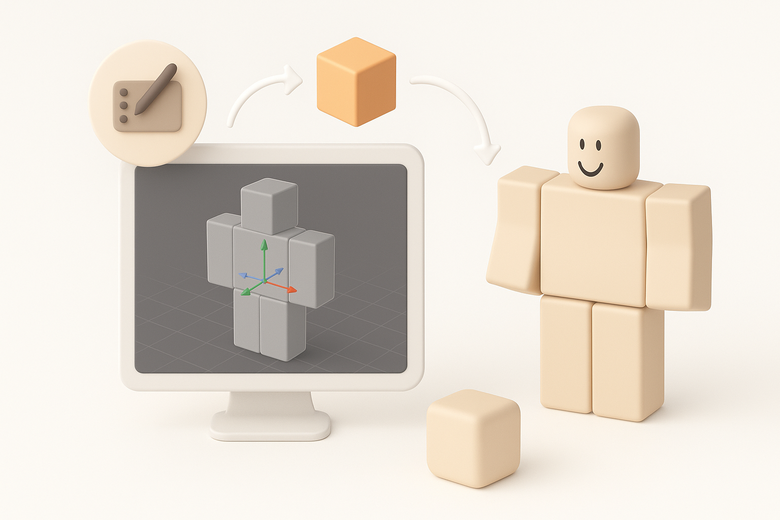 My Workflow for Creating Roblox 3D Models illustration