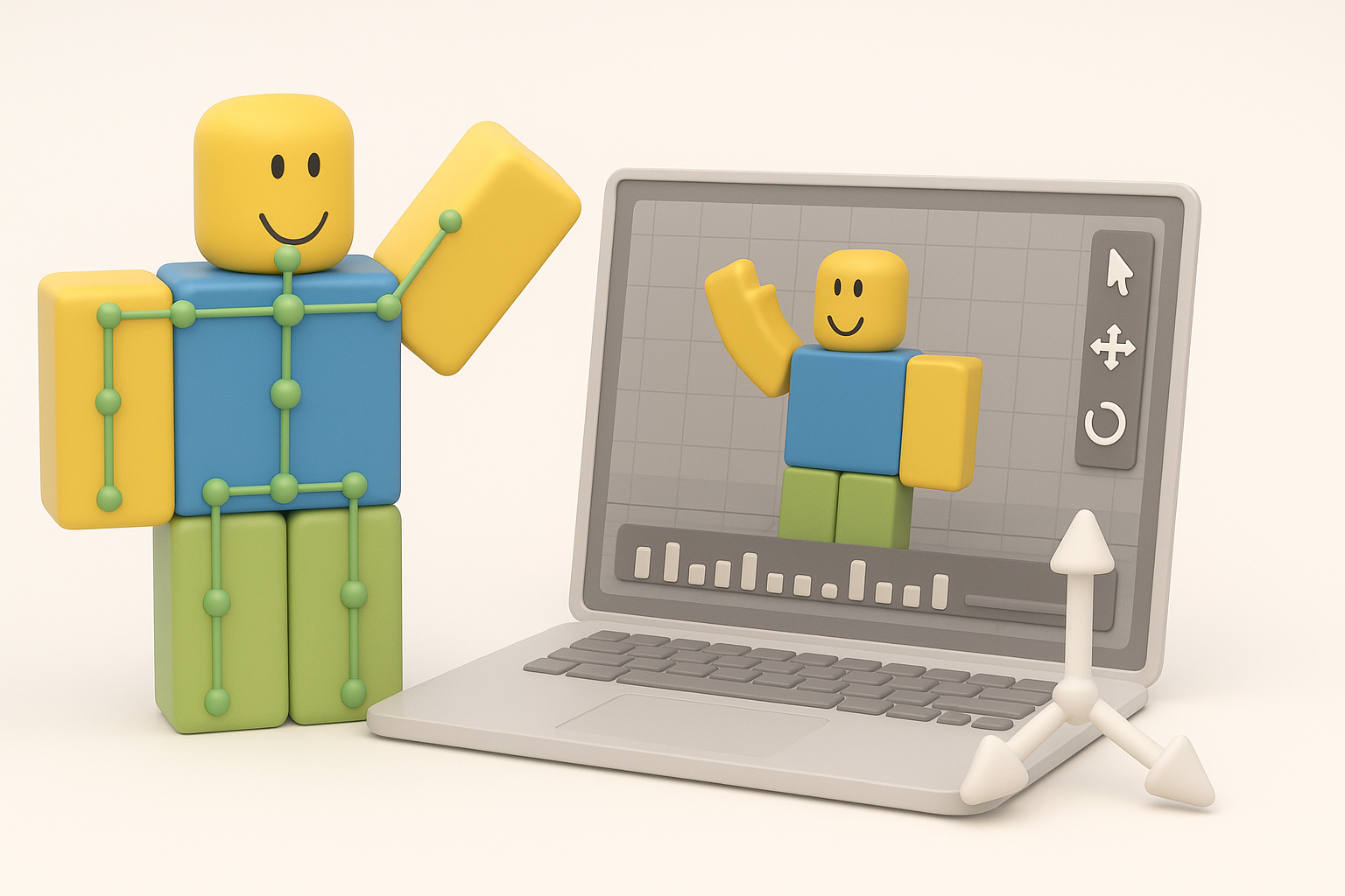 Rigging and Animation for Roblox illustration