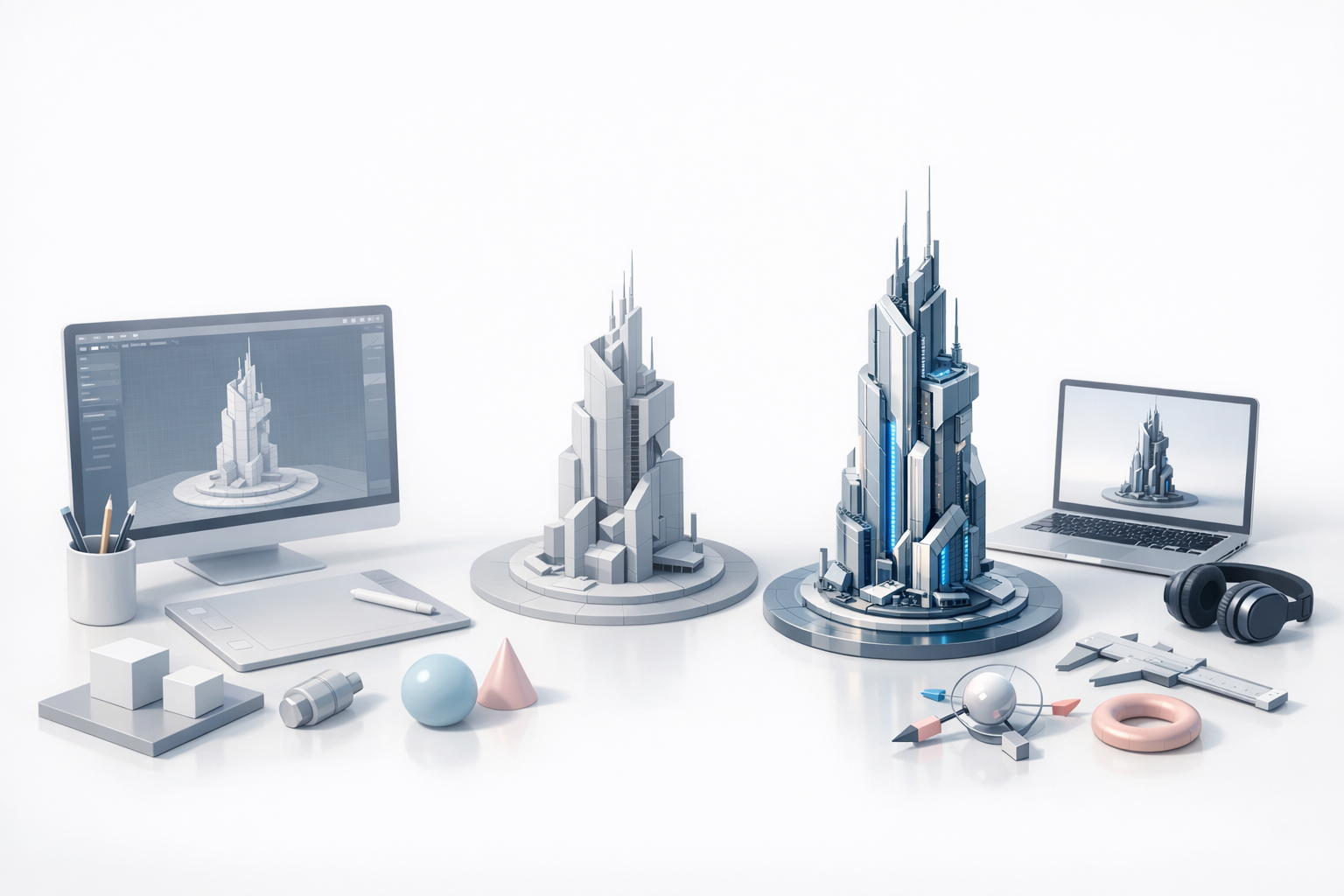 选择合适的3D建模工具配图