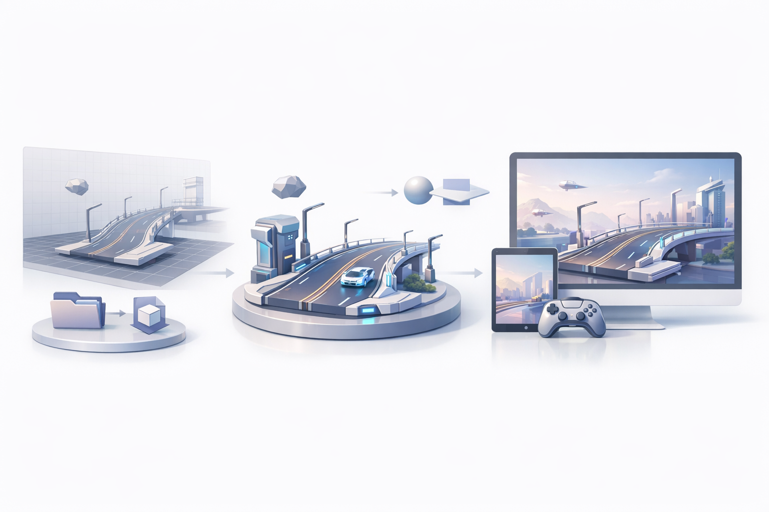 Exporting, Integration, and Presentation illustration