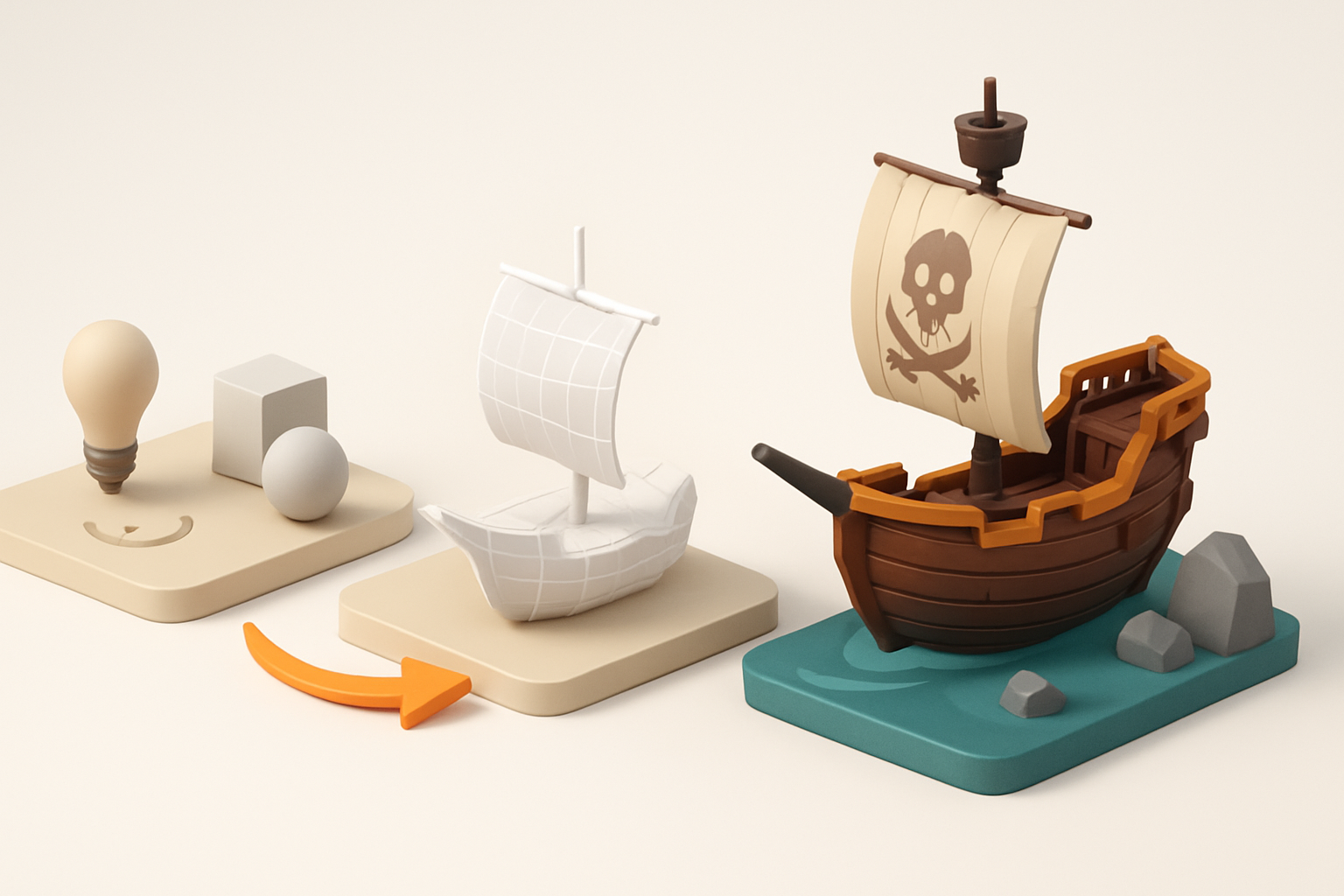 My Step-by-Step Workflow for Sea of Thieves 3D Models illustration