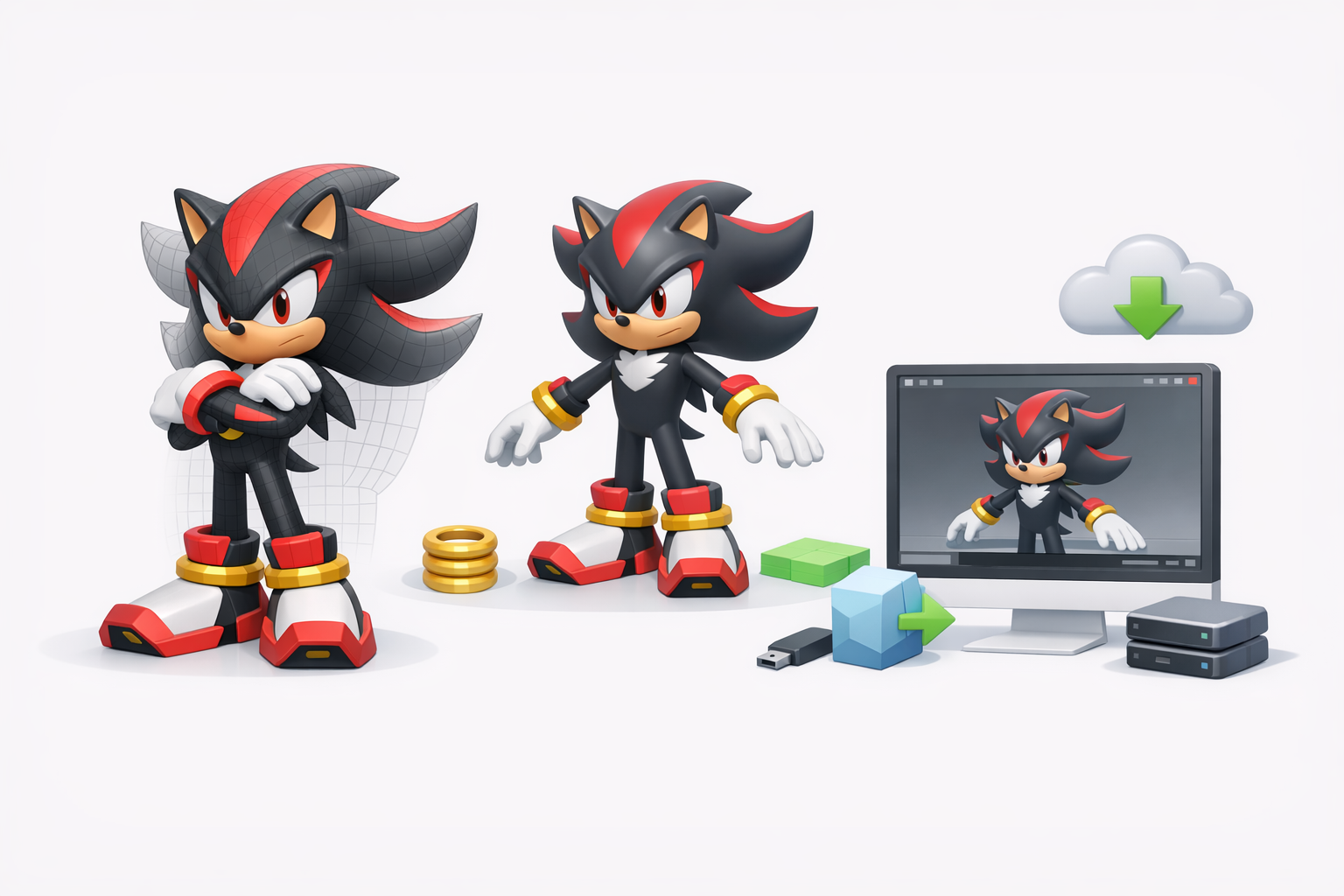 Optimizing and Exporting the 3D Model illustration
