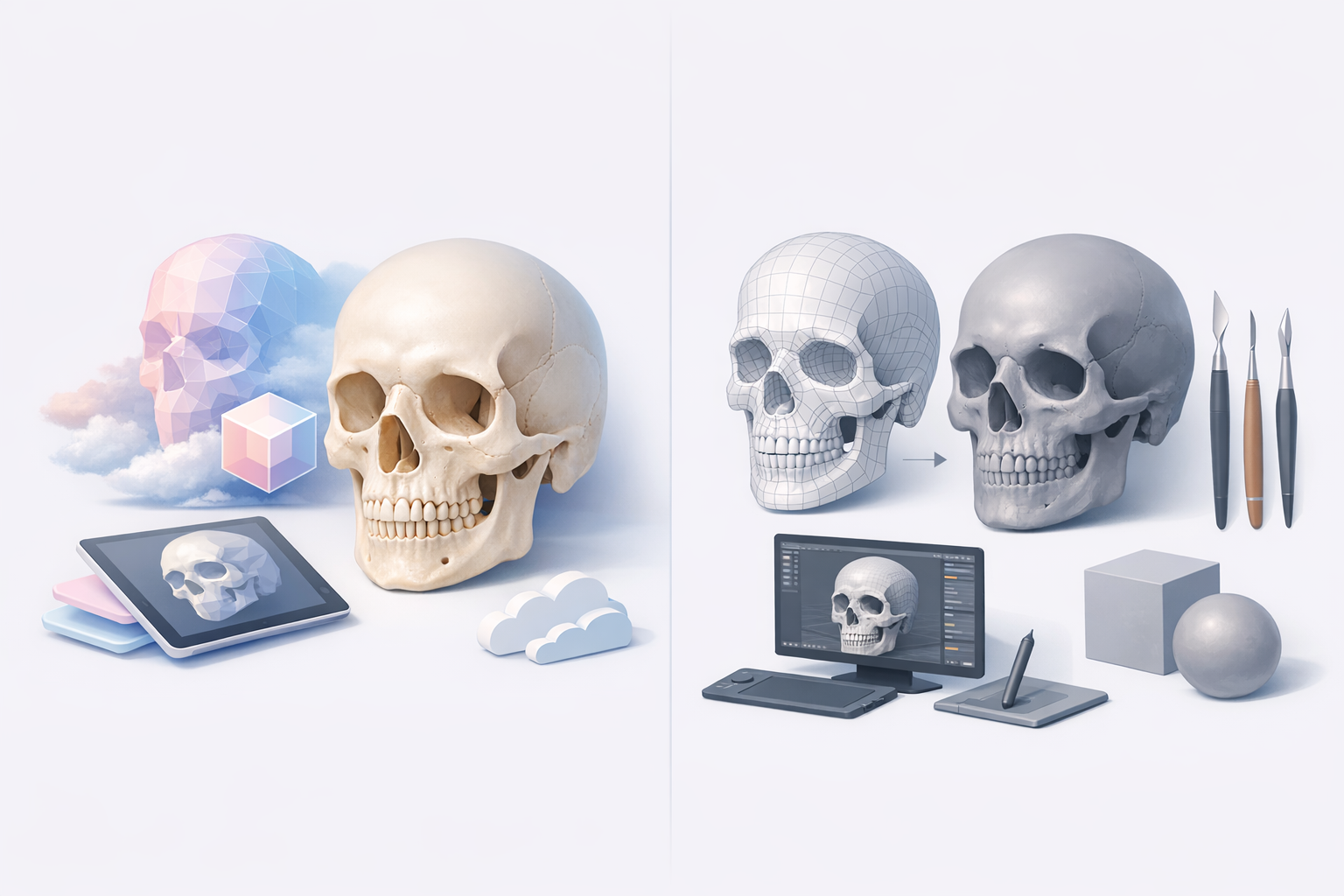 Comparing AI-Powered and Traditional Workflows illustration
