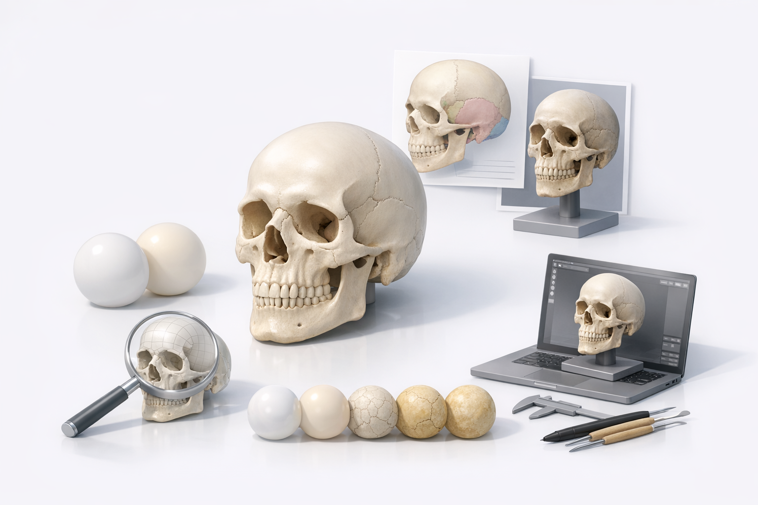 Tips for Troubleshooting and Improving Your Skeleton Head Models illustration