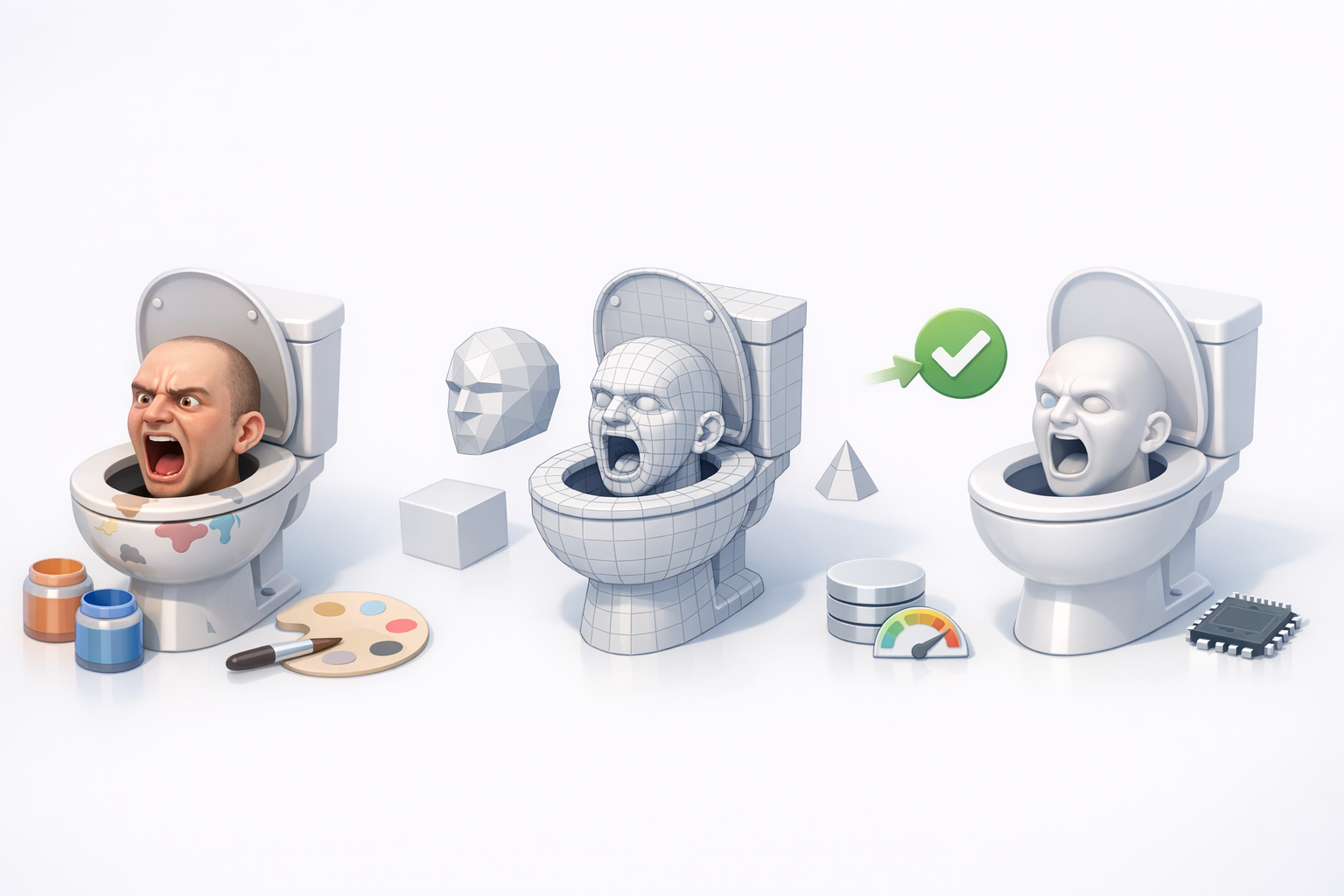 Texturing, Retopology, and Optimization Techniques illustration