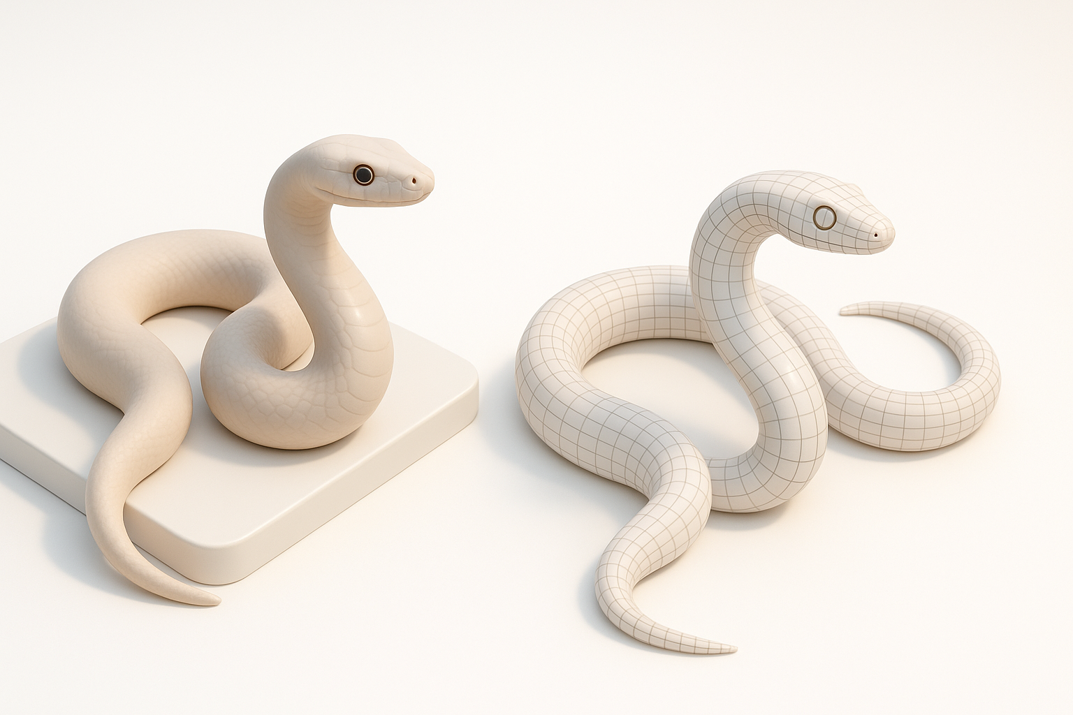 Basic Snake Model Creating a Realistic Snake 3D Model: Workflow and Best Practices