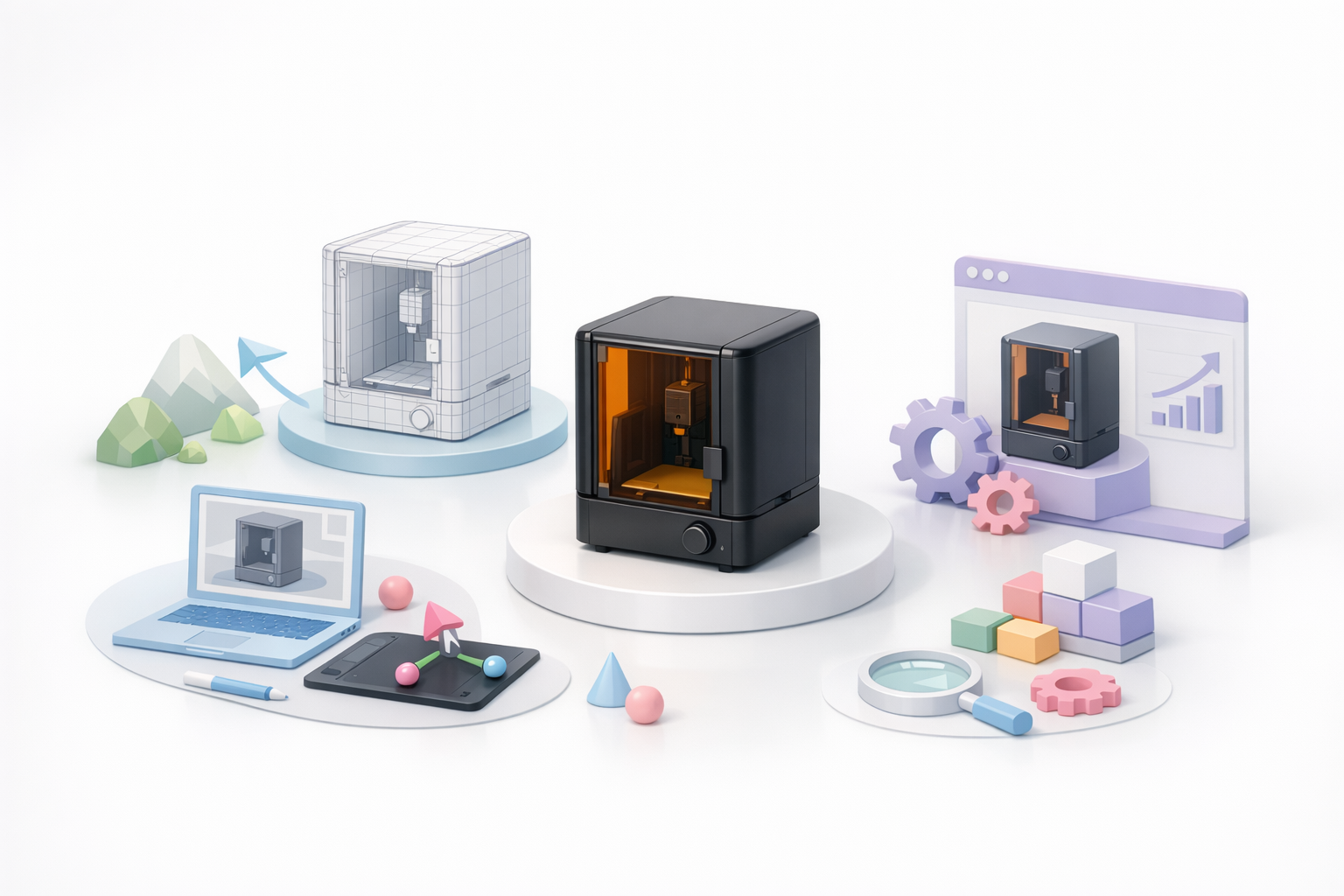 高效3D模型创建最佳实践示意图