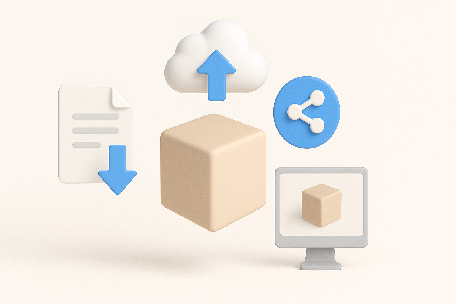 Exporting, Sharing, and Using Your 3D Models illustration