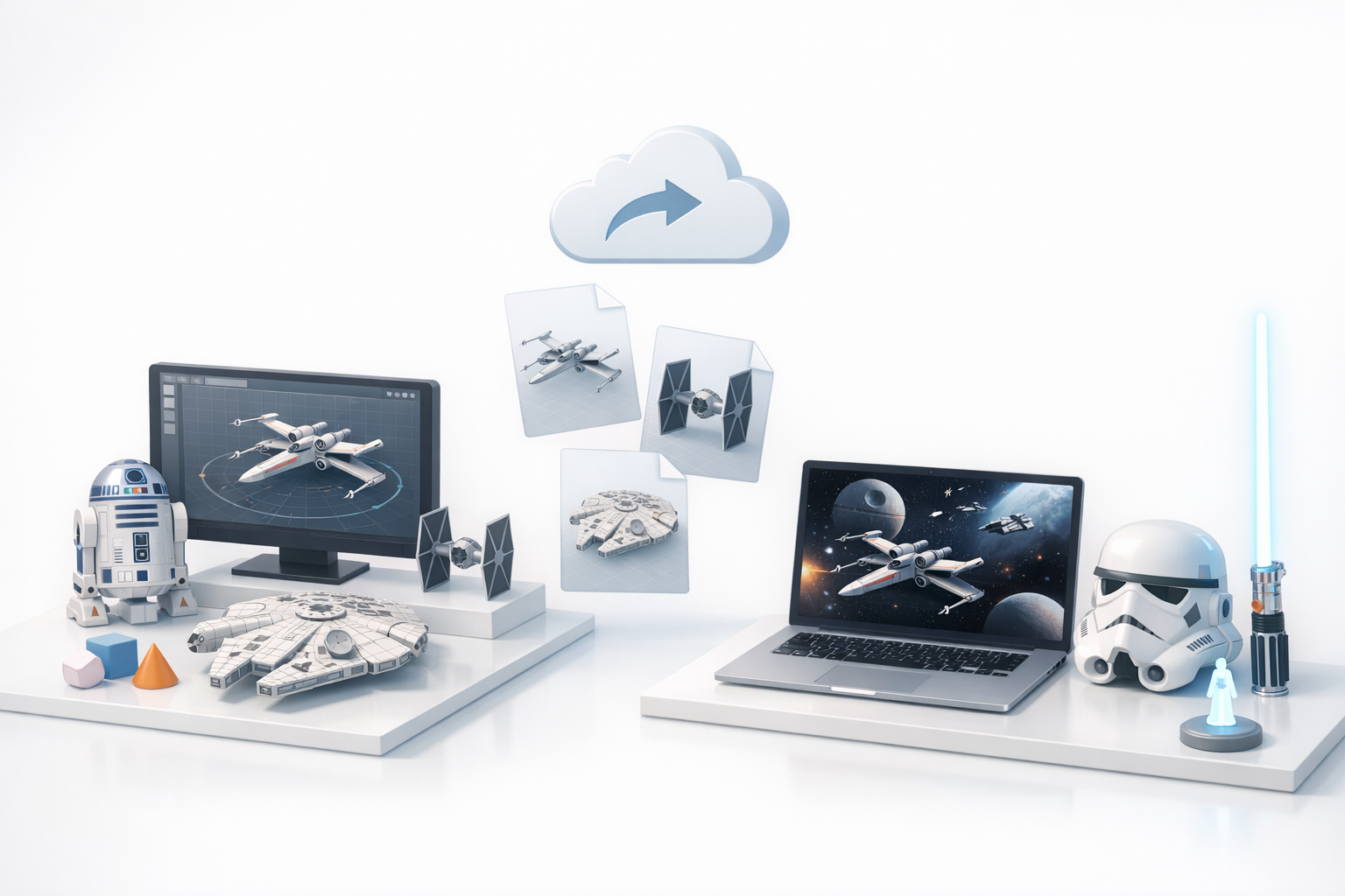 导出与集成星球大战3D模型插图
