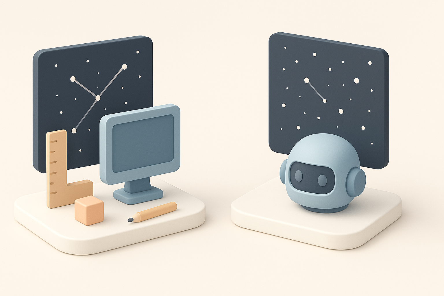AI 驱动与传统星空建模方法的比较插图