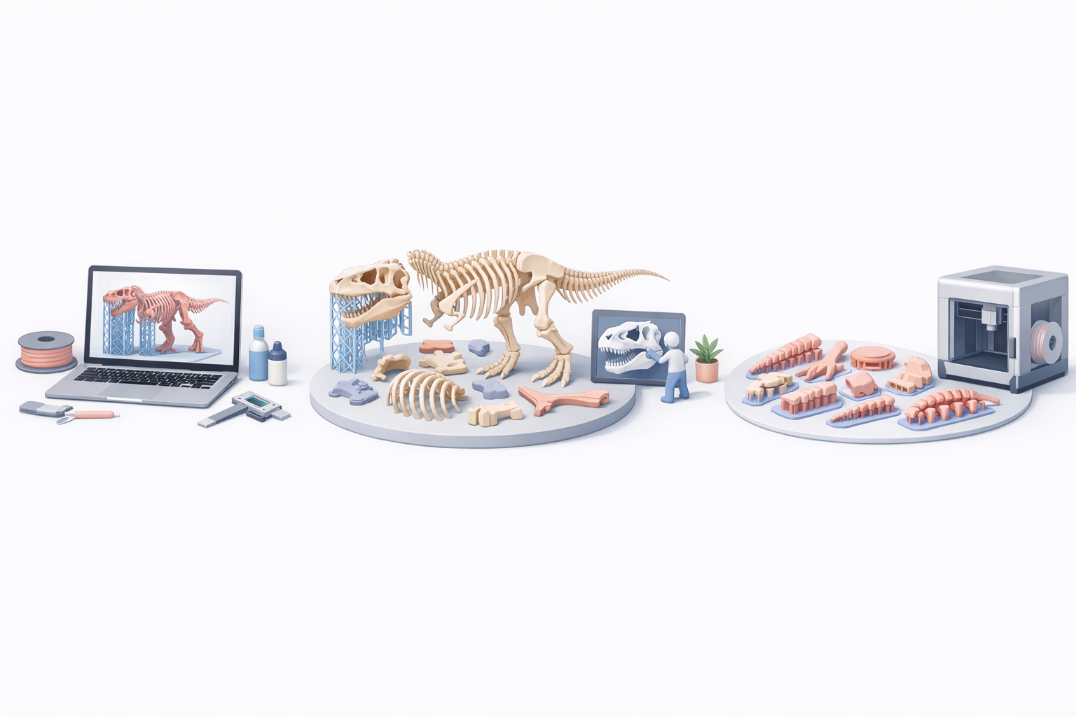 为3D打印准备模型示意图