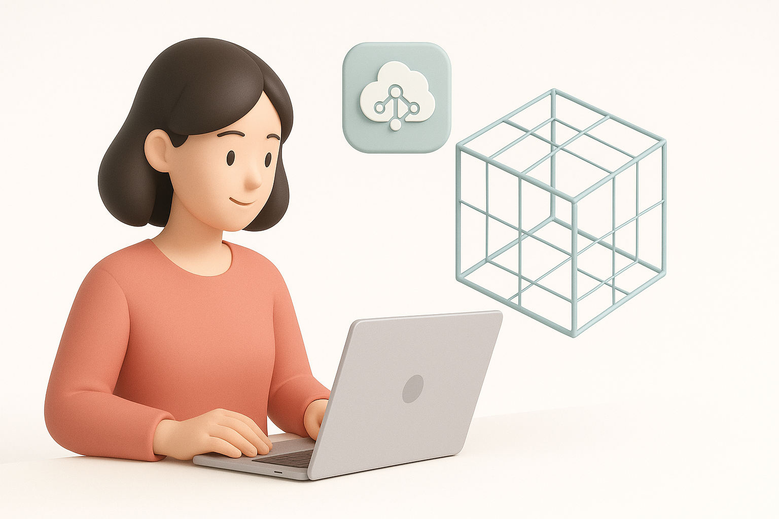 使用 AI 工具高效创建 3D 模型插图